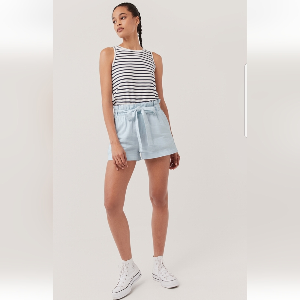 Pact Clearance Denim Chambray Paper Bag Short